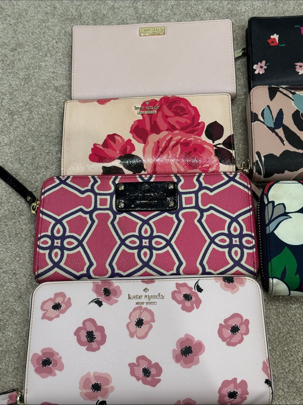 PICK ONE: Kate Spade Floral OR Pattern Wallets- - Picture 2 of 13